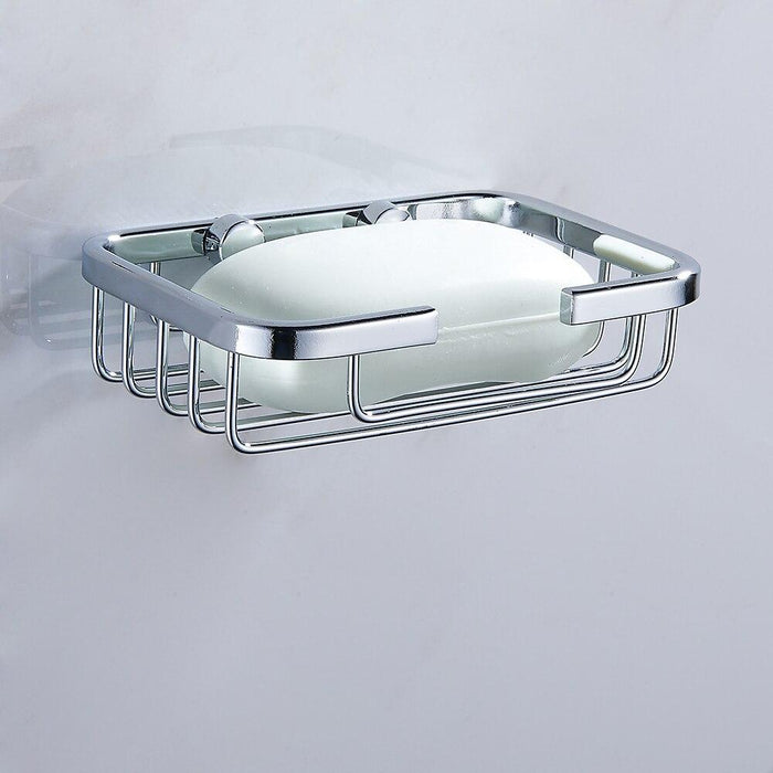 Porte-savon Mural En Acier Inoxydable 304 Argent – Support Savon Avec Trou De Drainage, Pour Salle De Bain Et Cuisine - 7