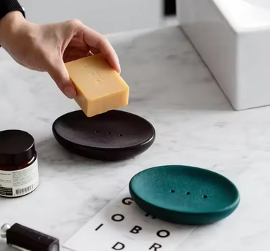 Porte-savon céramique flocon de neige