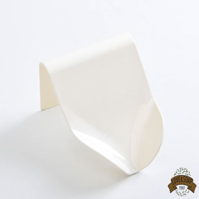 Porte-Savon Mural Adhésif Pour Douche - 13.8x10x7 Cm Avec 2 Crochets Et Trou De Drainage - Plastique - 1