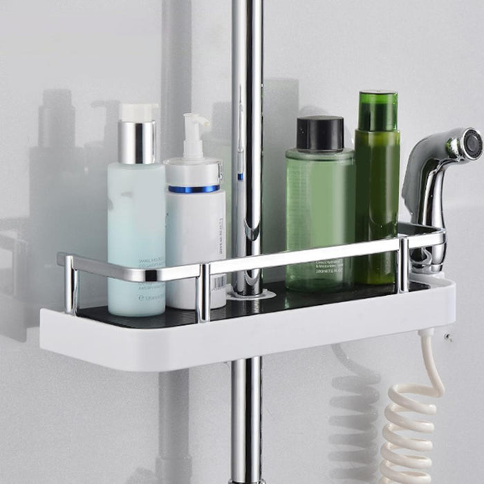 Vinabo Etagere Salle de Bain avec Porte-Savon, 3PCS,Etagere Douche sans Percage, Accessoire Vinabo Etagere Salle de Bain avec Porte-Savon, 3PCS,Etagere Douche sans Percage, Accessoire
