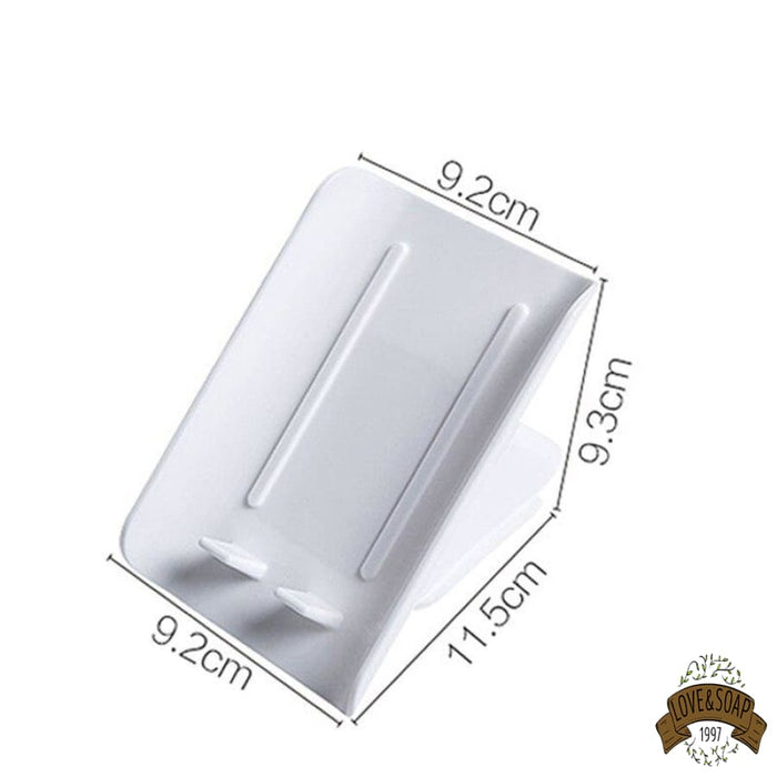 Lot De 2 Porte-Savon Antidérapant Avec Couvercle Silicone - Pour Tuyau 22mm