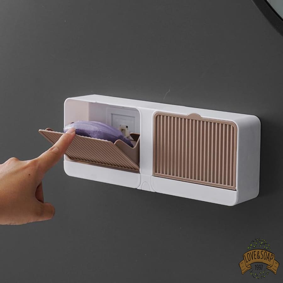 Porte-savon En Plastique Non Perforé Avec Crochet, Boîte à Savon, Boîte